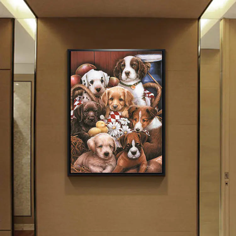 Diamond Mosaic Painting Kit - Pet Dog Design