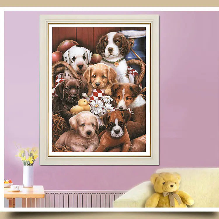 Diamond Mosaic Painting Kit - Pet Dog Design