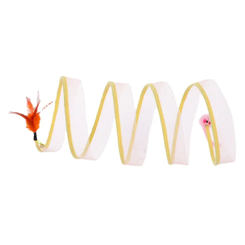 S-Shaped Foldable Cat Tunnel Toy for Pets