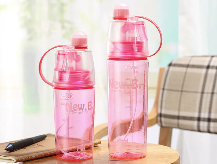 Portable Sports Plastic Spray Water Bottle for Outdoors