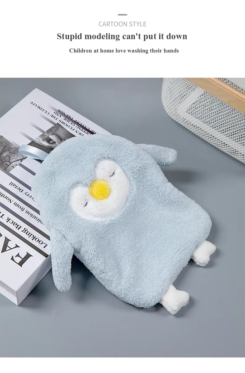 Cute Thick Absorbent Bath Towel - 1 Piece 11.02"×9.84"