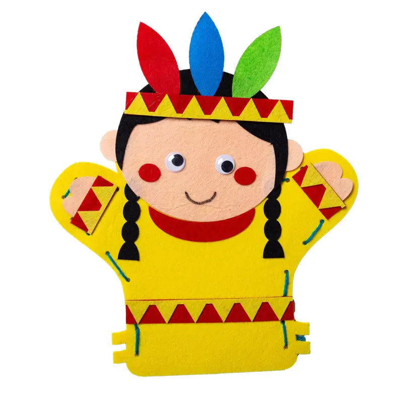 DIY Thanksgiving Card Kit with Felt Puppets and Toys