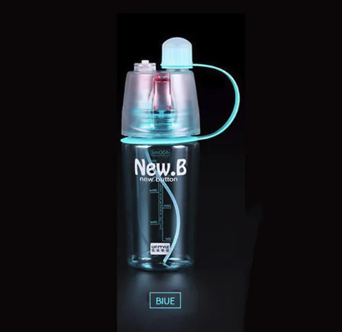 Portable Sports Plastic Spray Water Bottle for Outdoors
