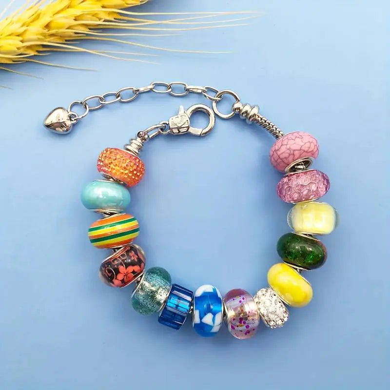 20pcs Colorful Resin Round Rhinestone Spacer Beads