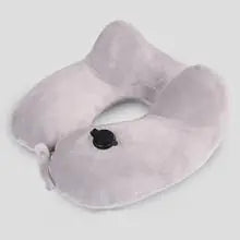 U-Shaped Inflatable Neck Pillow for Travel Comfort