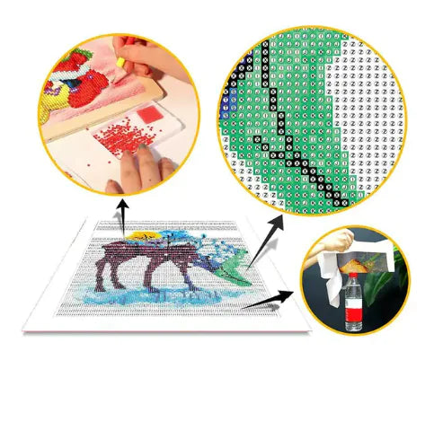 Diamond Mosaic Painting Kit - Pet Dog Design