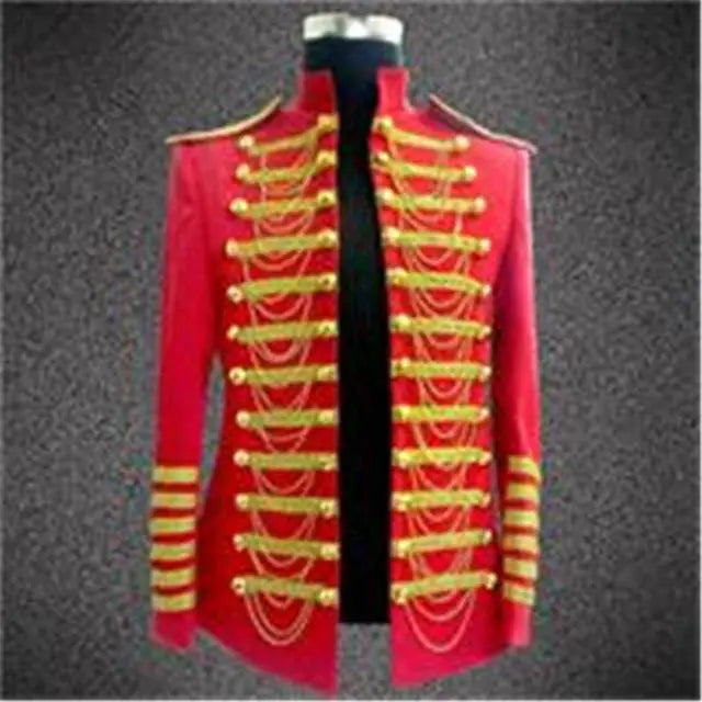 Men's Military Style Nightclub DJ Outfit with Chains