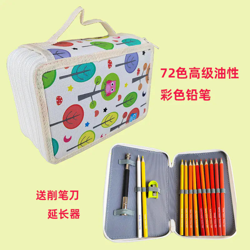 72 Colors Premium Oil-Based Colored Pencil Set