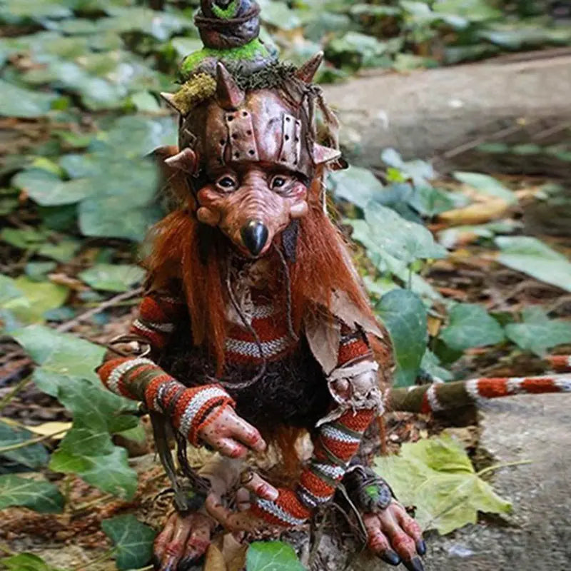 Gothic Vintage Garden Elf Goblin Sculpture for Outdoors