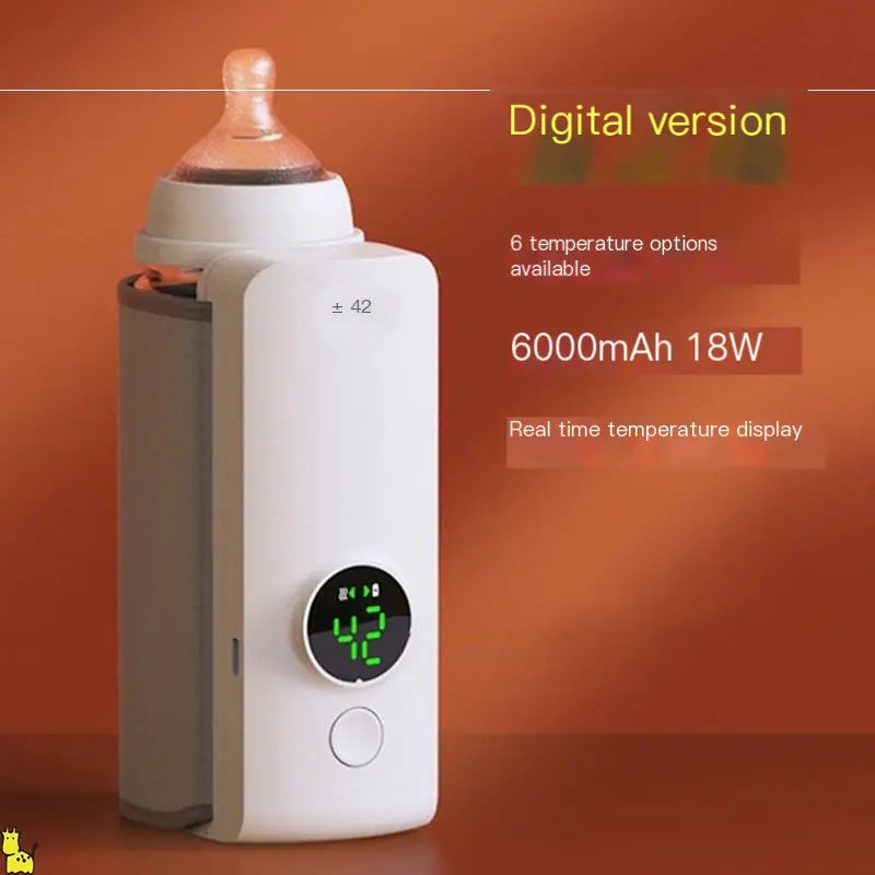 Rechargeable Baby Bottle Warmer with 6 Temperature Levels