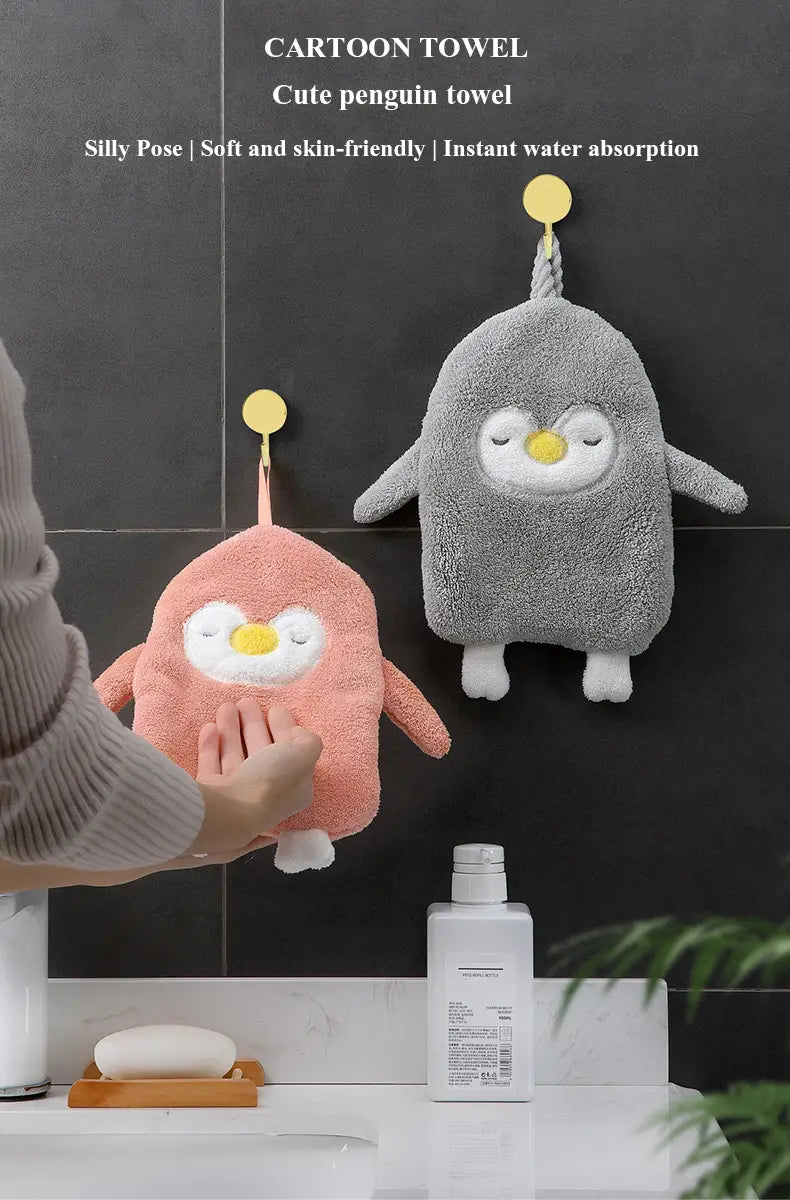 Cute Thick Absorbent Bath Towel - 1 Piece 11.02"×9.84"