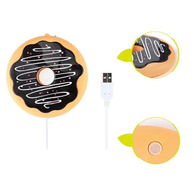 Creative USB Heated Coaster for Cups and Snacks
