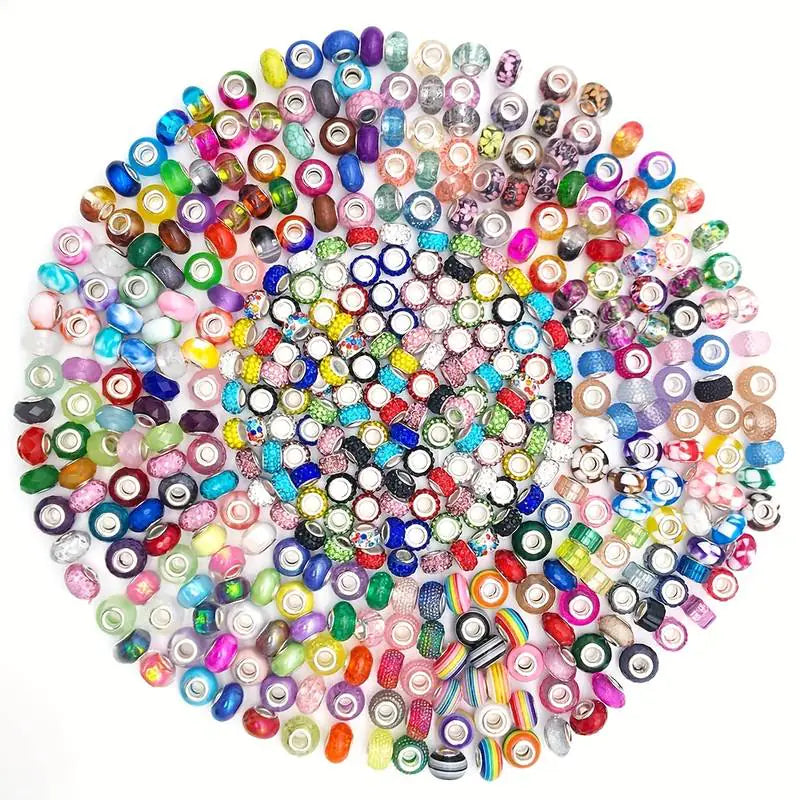 20pcs Colorful Resin Round Rhinestone Spacer Beads