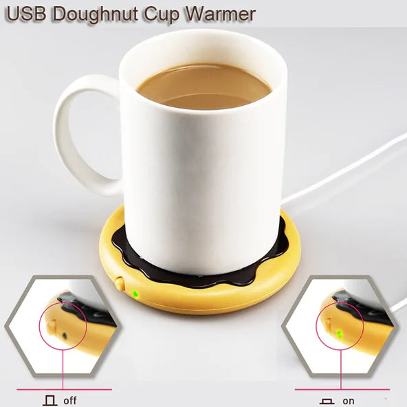 Creative USB Heated Coaster for Cups and Snacks