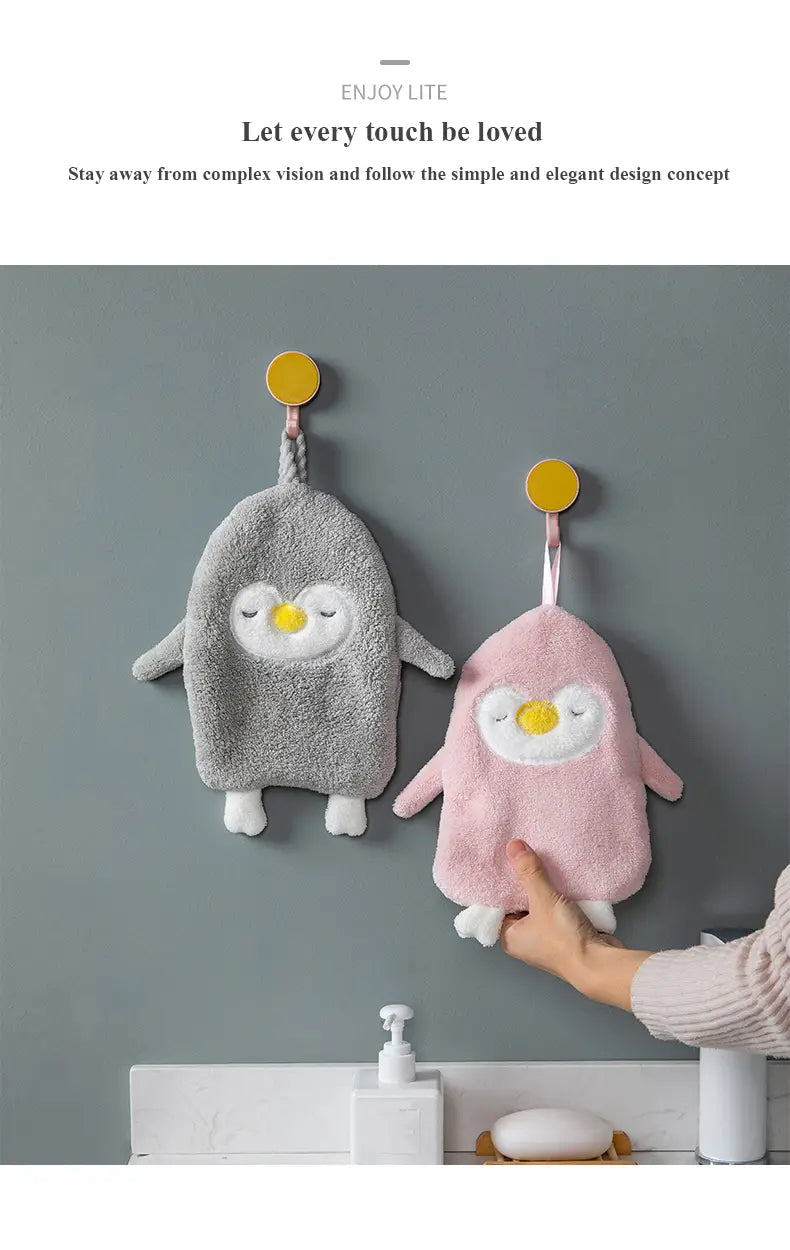 Cute Thick Absorbent Bath Towel - 1 Piece 11.02"×9.84"