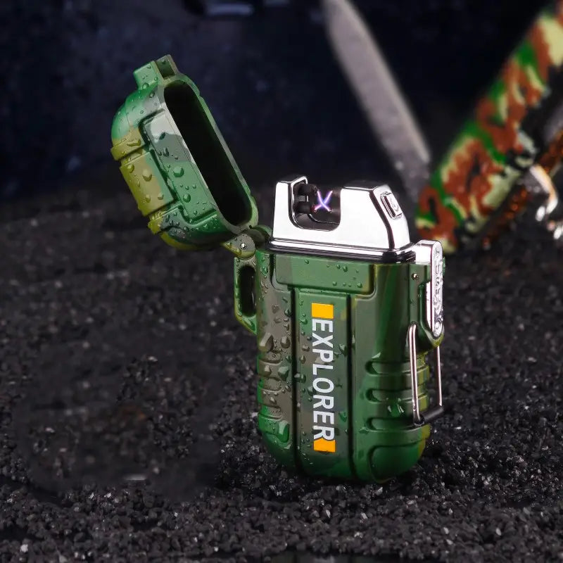 Portable Dual Arc Windproof Camouflage Lighter
