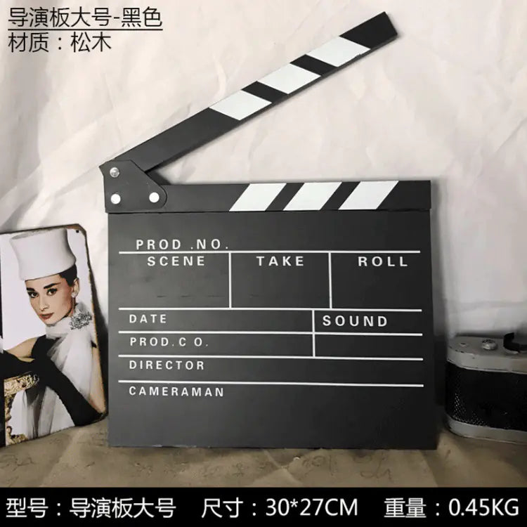 Acrylic Wooden Director's Board for Filming and Photography
