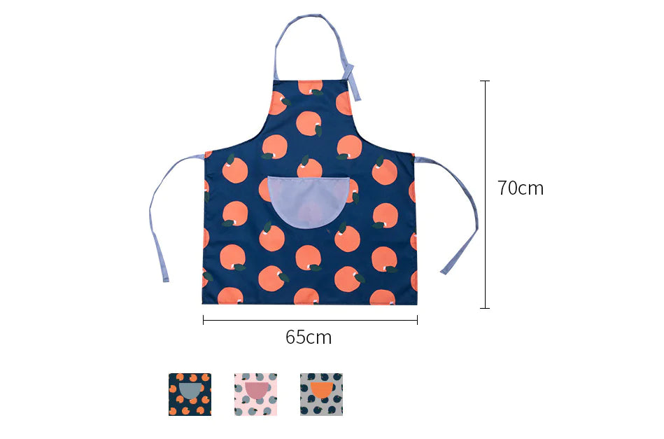Adjustable Waterproof Polka Dot Cooking Apron