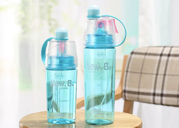 Portable Sports Plastic Spray Water Bottle for Outdoors