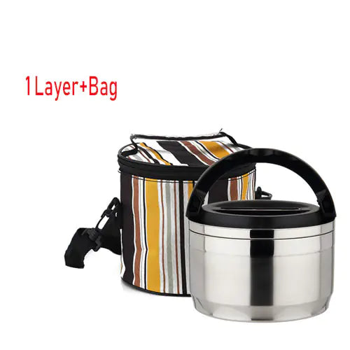 304 Stainless Steel Multi-Layer Lunch Box for Adults