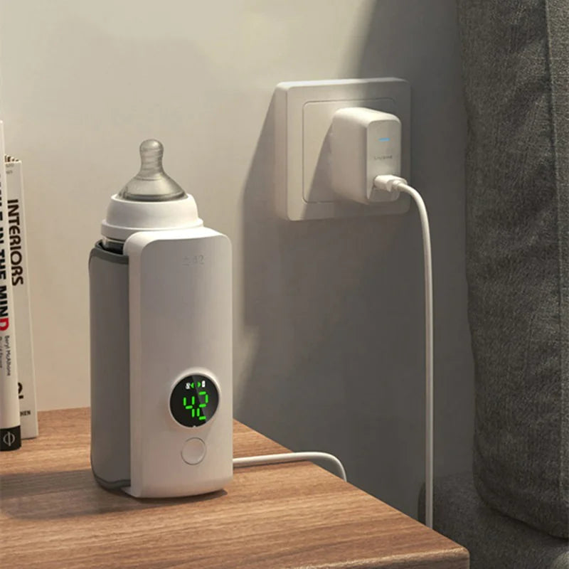 Rechargeable Baby Bottle Warmer with 6 Temperature Levels