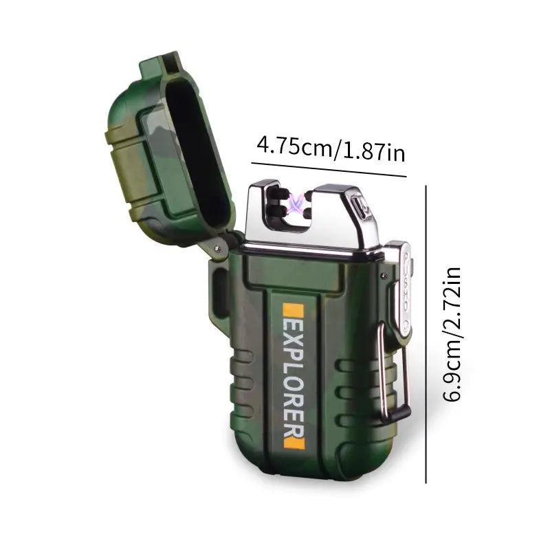 Portable Dual Arc Windproof Camouflage Lighter