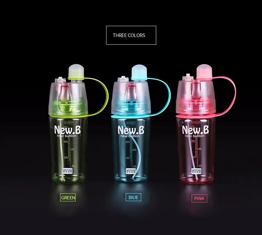 Portable Sports Plastic Spray Water Bottle for Outdoors