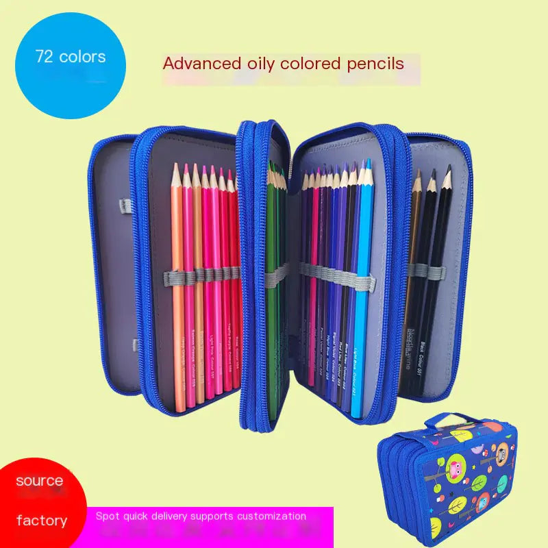 72 Colors Premium Oil-Based Colored Pencil Set
