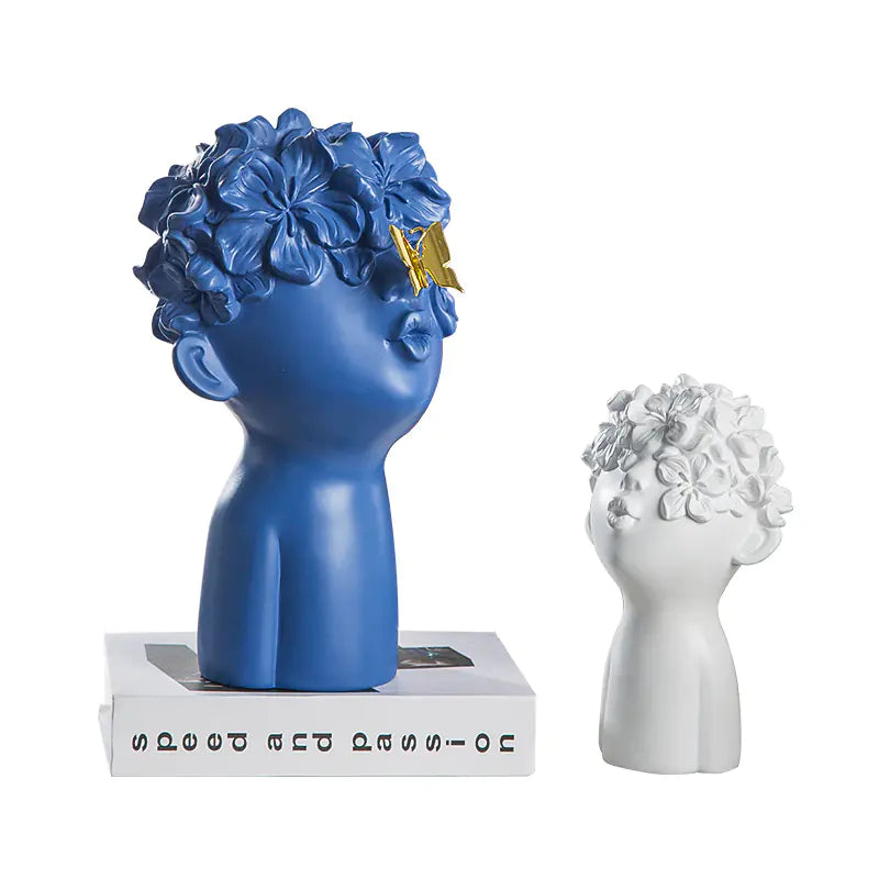 Minimalist European Resin Figurine for Home Decor