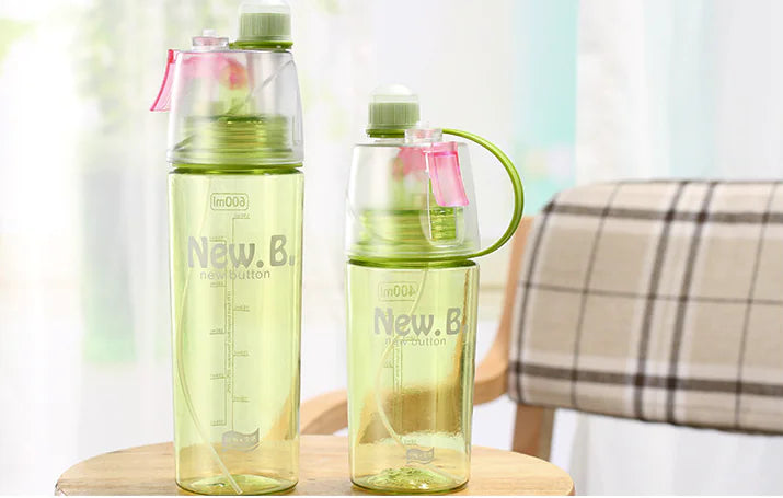 Portable Sports Plastic Spray Water Bottle for Outdoors