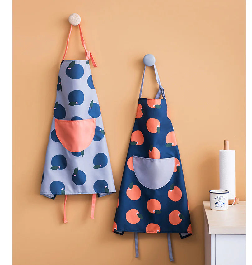Adjustable Waterproof Polka Dot Cooking Apron