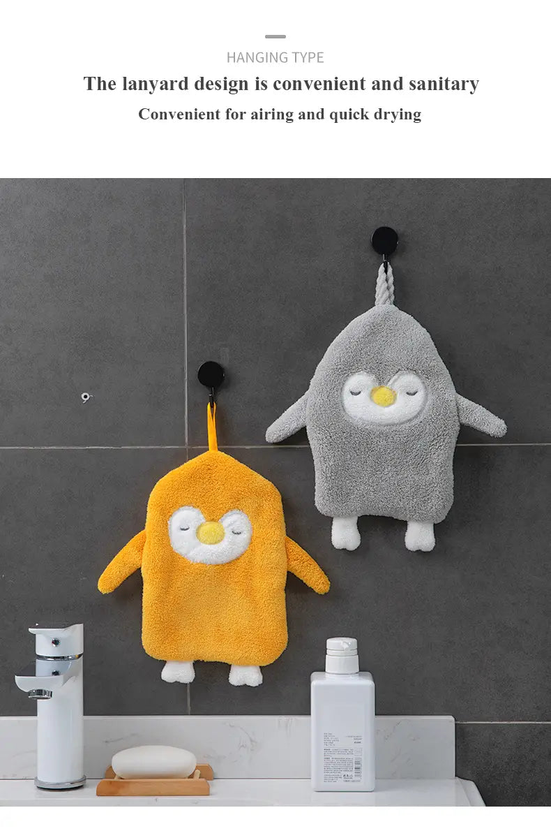 Cute Thick Absorbent Bath Towel - 1 Piece 11.02"×9.84"
