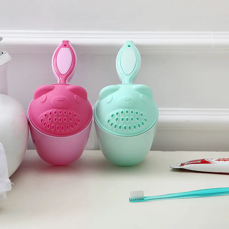 Cute Bear Toddler Shampoo Cap and Bath Tools Set