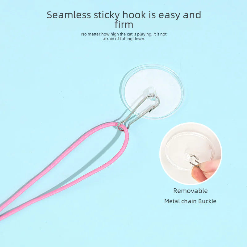 Cat Toy Wand with Plush Long Elastic String (Wholesale)