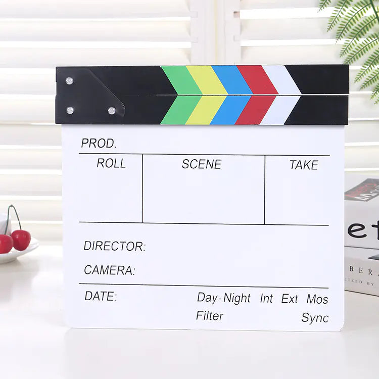 Acrylic Wooden Director's Board for Filming and Photography