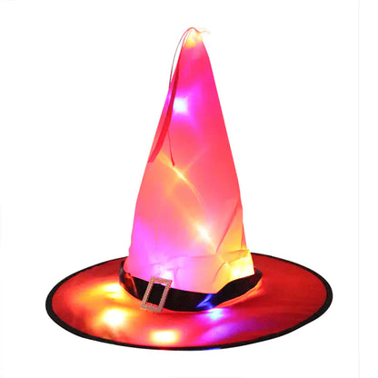 LED Glow Witch Hat for Halloween Party Decor