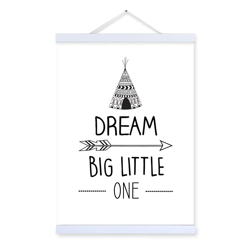 Minimalist Wall Art with Solid Wood Frame