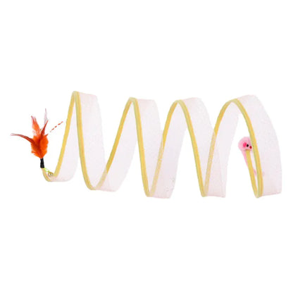 S-Shaped Foldable Cat Tunnel Toy for Pets