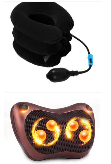 Neck Massager with Infrared and Inflatable Traction