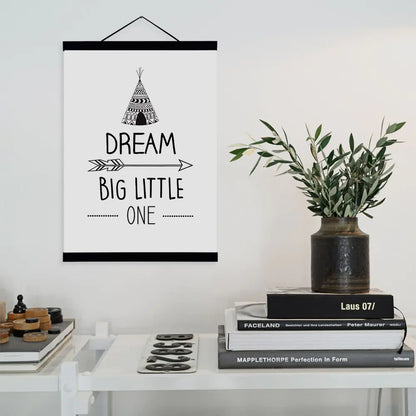 Minimalist Wall Art with Solid Wood Frame