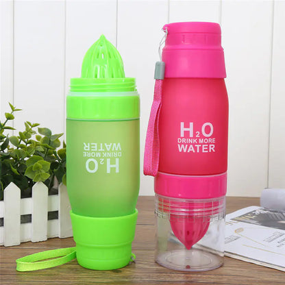 Portable Colorful Frosted Plastic Lemon Fruit Cup