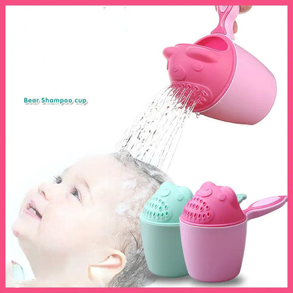 Cute Bear Toddler Shampoo Cap and Bath Tools Set