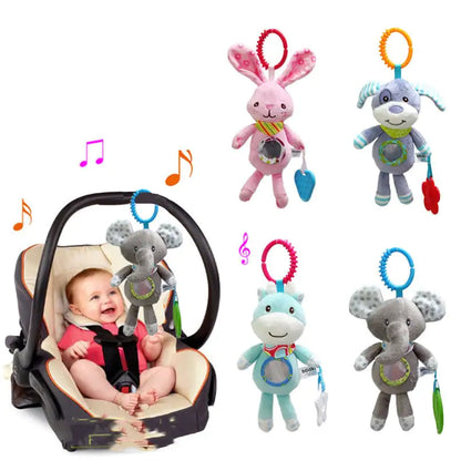 Plush Fabric Baby Bedside Pendant Rattle Toy Bell