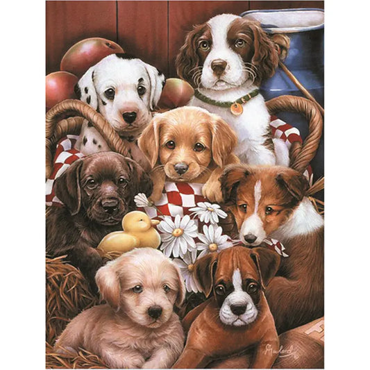 Diamond Mosaic Painting Kit - Pet Dog Design