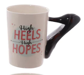 Cute Makeup Tools Ceramic Mug with Boot and Hairdryer