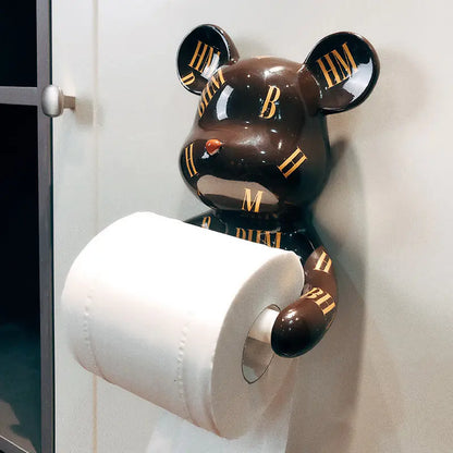 Creative Bear Paper Towel Holder for Kitchen and Bathroom