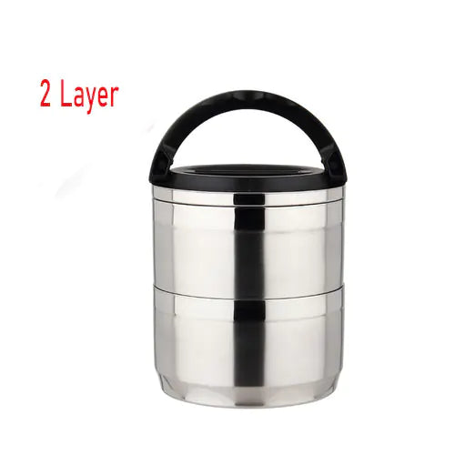 304 Stainless Steel Multi-Layer Lunch Box for Adults