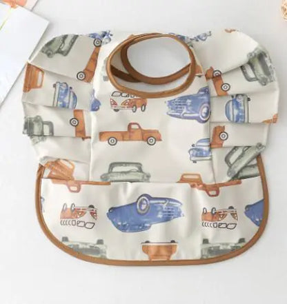 Baby Meal Pocket Waterproof Bib with Angel Wing Design