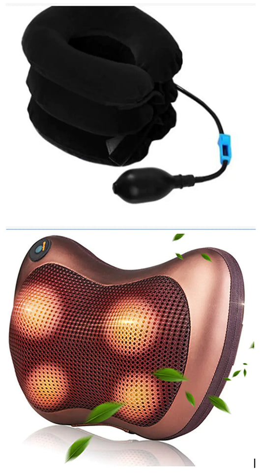 Neck Massager with Infrared and Inflatable Traction