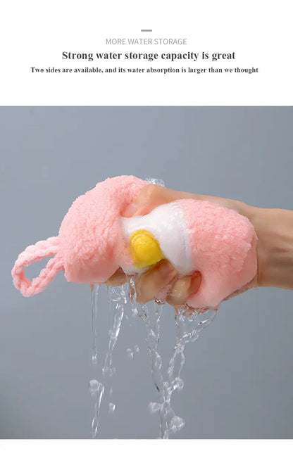 Cute Thick Absorbent Bath Towel - 1 Piece 11.02"×9.84"